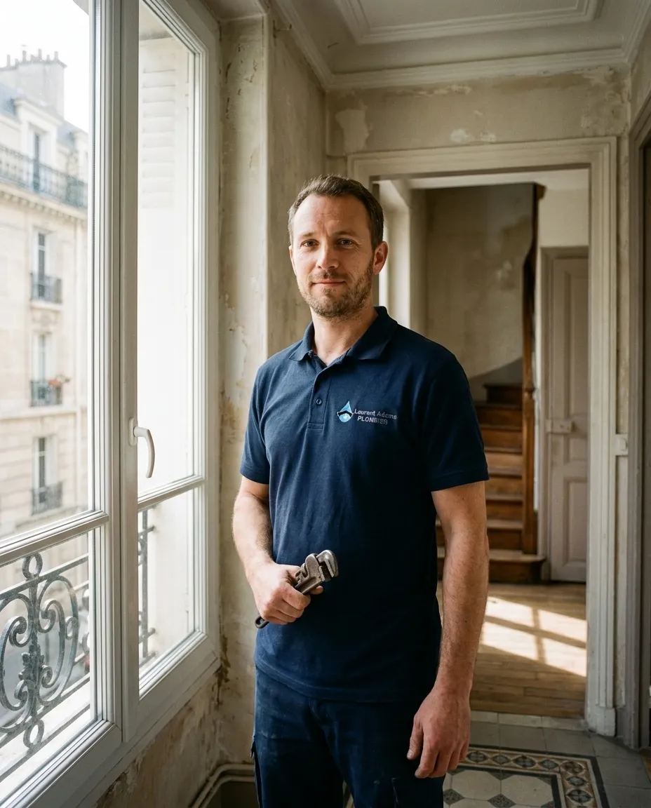 Portrait de Laurent Adam, plombier à La Garenne-Colombes